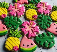 Load image into Gallery viewer, Tropical Summer theme Cookies