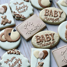 Load image into Gallery viewer, Bear Baby shower cookies