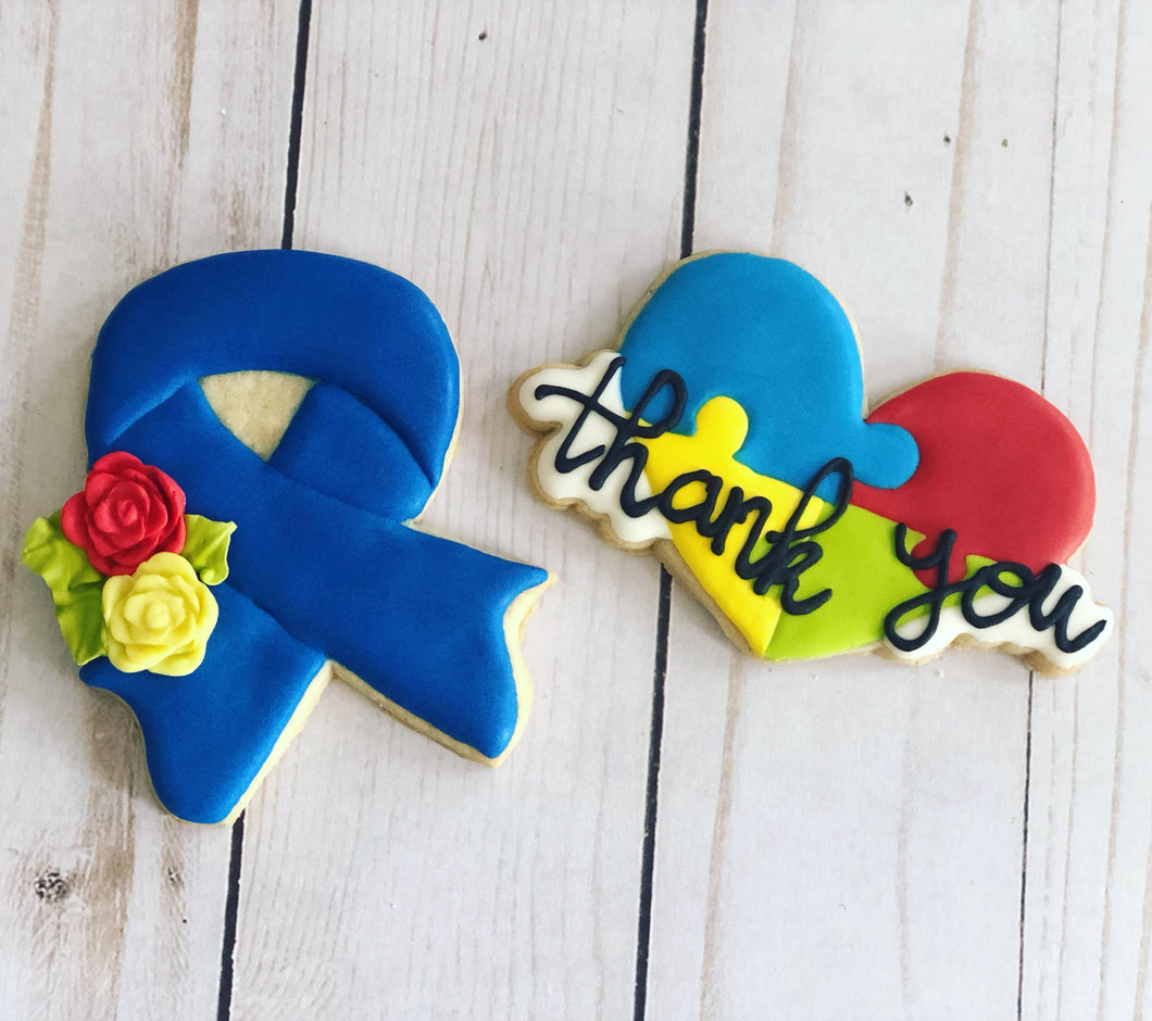 Autism theme cookies