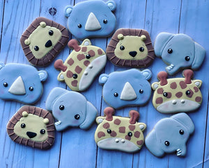 Safari Animal faces Cookies