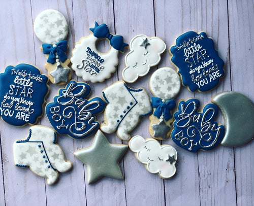 Baby shower cookies