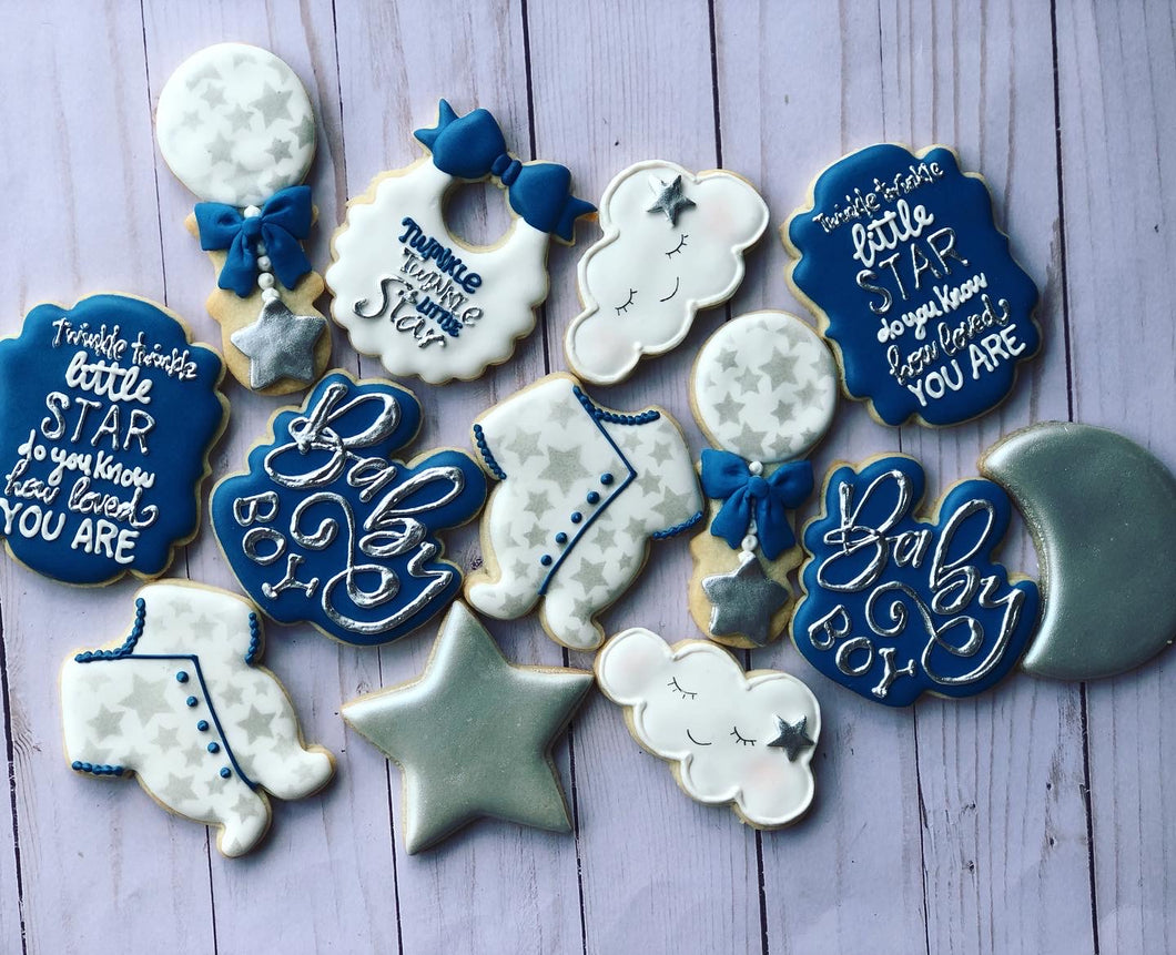 Baby shower cookies
