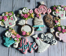 Load image into Gallery viewer, Bridal shower cookies