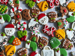 Mini Christmas Cookies- 2 DOZEN