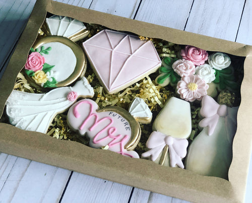 Bridal shower cookies gift