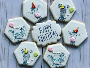 Safari Animal birthday Cookies