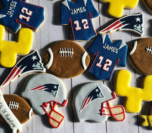 Football theme cookies