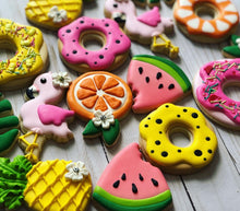 Load image into Gallery viewer, Tropical Summer theme Cookies
