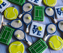 Load image into Gallery viewer, Tennis theme cookies