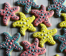 Load image into Gallery viewer, Starfish beach theme cookies