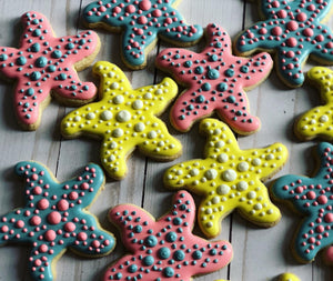 Starfish beach theme cookies