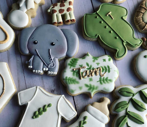 Safari Animal baby shower Cookies