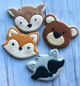 Camping woodland  Theme Cookies- 2 Dozen