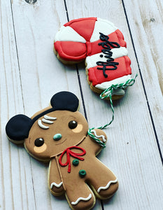 Gingerbread with balloon Christmas Cookies gift set