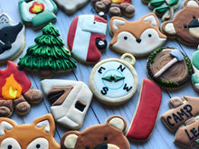 Load image into Gallery viewer, Camping woodland  Theme Cookies- 2 Dozen