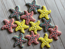 Load image into Gallery viewer, Starfish beach theme cookies