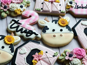 Farm Cow Animal Cookies