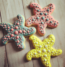 Load image into Gallery viewer, Starfish beach theme cookies