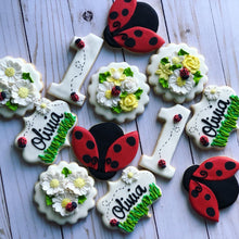 Load image into Gallery viewer, Ladybug Theme Cookies