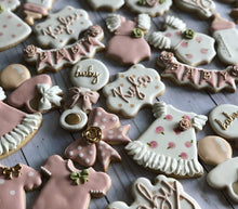 Load image into Gallery viewer, Girl Baby shower cookies