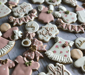 Girl Baby shower cookies