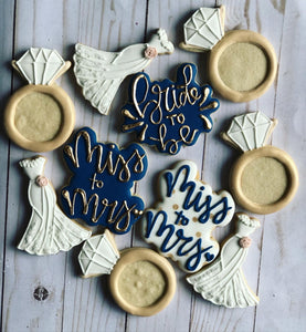 Wedding Bridal shower cookies