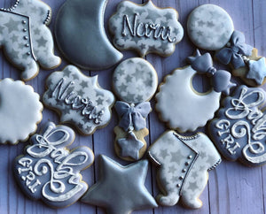 Baby shower cookies