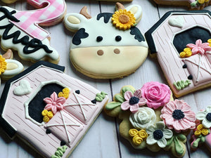 Farm Cow Animal Cookies