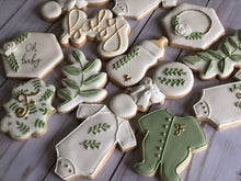Load image into Gallery viewer, Natural Baby shower cookies