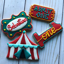 Load image into Gallery viewer, Circus / Carnival theme  Cookies
