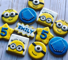 Load image into Gallery viewer, Minion theme cookies