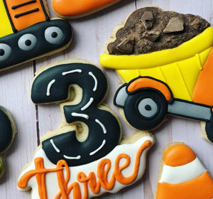 Construction theme cookies
