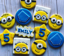 Load image into Gallery viewer, Minion theme cookies