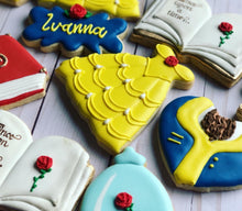 Load image into Gallery viewer, Beauty and the Beast Princess Cookies