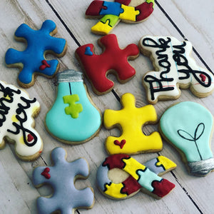 Mini Autism therapists theme cookies