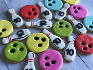 Bowling Theme Cookies
