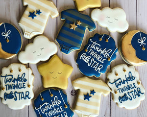 Baby shower cookies