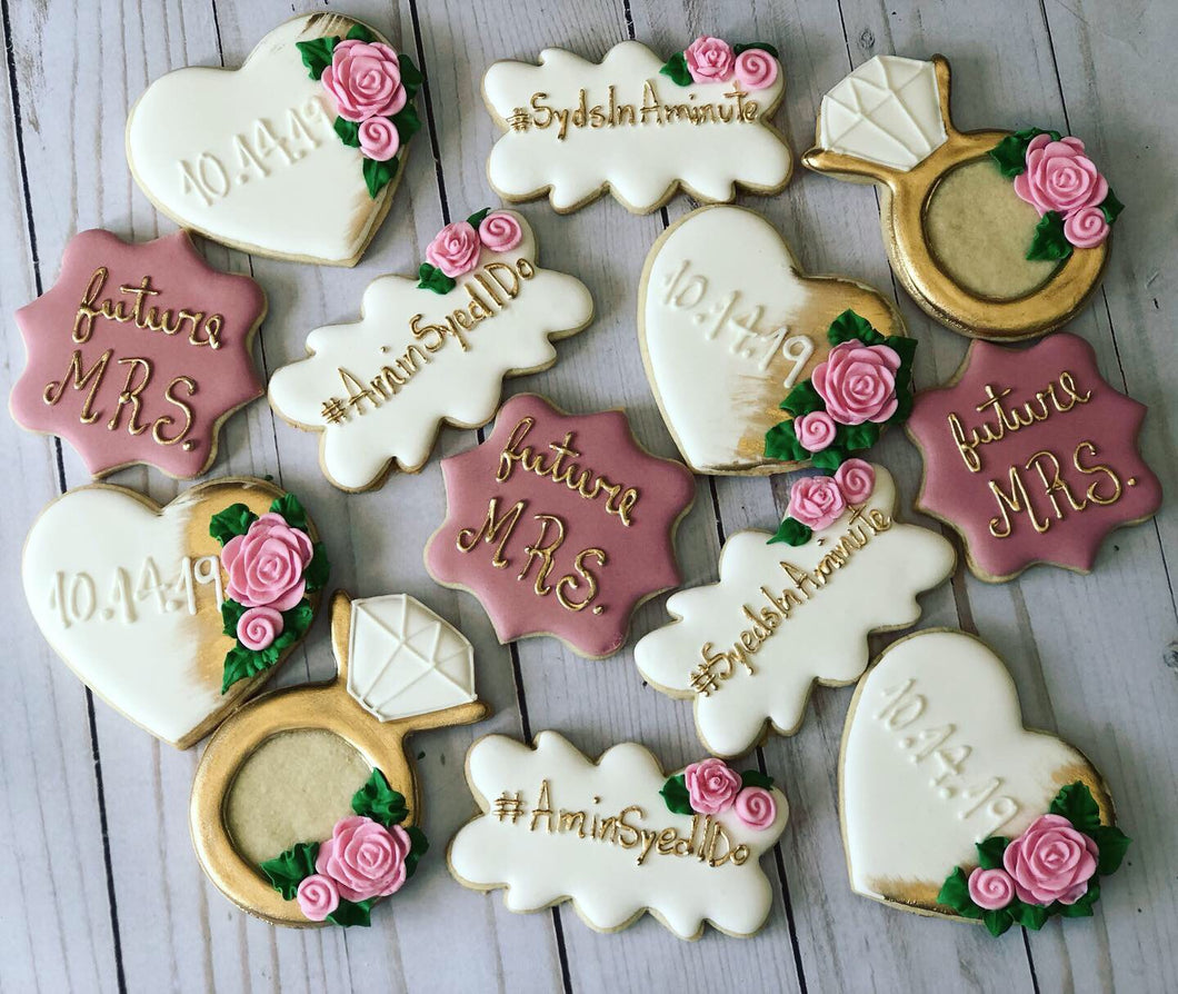 Bridal shower cookies