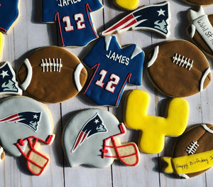 Football theme cookies