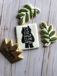 Where the wild things are theme Cookies