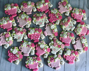 Tea cup Party Birthday Theme Cookies
