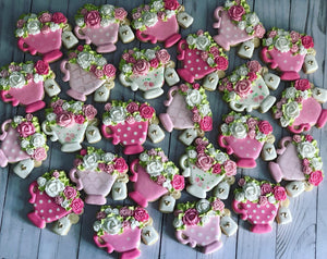 Teacup Party Birthday Theme Cookies