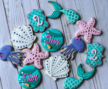 Load image into Gallery viewer, Mermaid theme Cookies