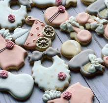 Load image into Gallery viewer, Girl Baby shower cookies