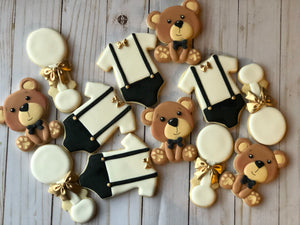 Bear Baby shower cookies