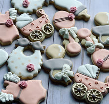 Load image into Gallery viewer, Girl Baby shower cookies