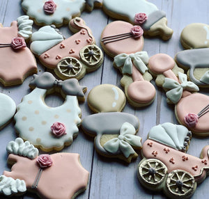 Girl Baby shower cookies