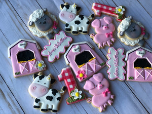 Farm Animal Cookies