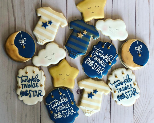 Baby shower cookies