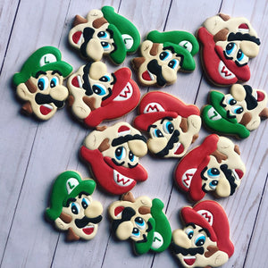 Mario and Luigi theme Cookies